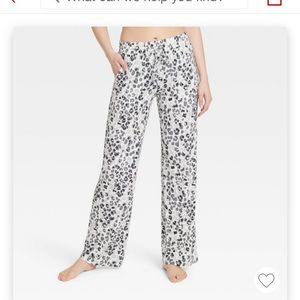 Stars Above gray leopard pajama pants